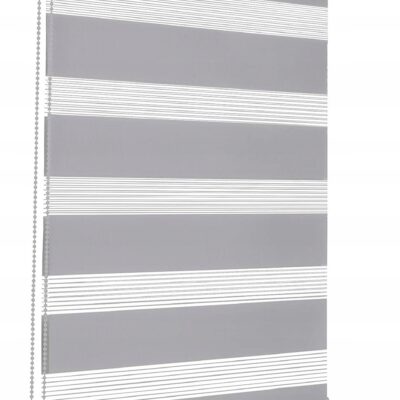 Roleta Sekey Dzień i noc 55 x 120 cm szara