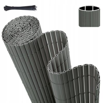 Mata maskująca 80x400 cm PVC Szary Sekey