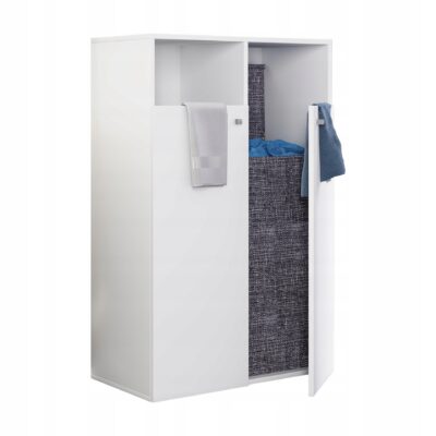 VCM DRESO XL Szafka Łazienkowa Na Kosz Na Bieliznę 110 x 80 x 39 cm