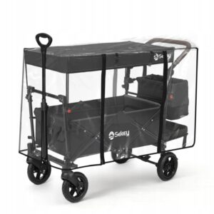Pokrowiec przeciwdeszczowy na wózek Transportowy z dachem 110x60x75cm