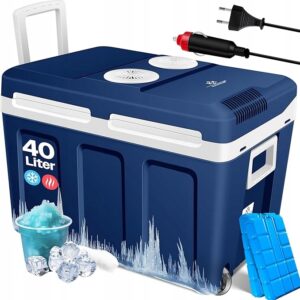 KESSER Lodówka 40 l 12V/230 V Do samochodu Na kemping Granatowa
