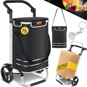 KESSER Wózek na zakupy z komorą chłodzącą, nośność 50 kg, 56L