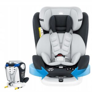 FOTELIK SAMOCHODOWY Z SYSTEM ISOFIX OBRACANY 360 PASY 5 PUNKTOWE 0-12 LAT