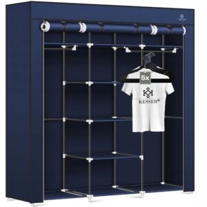 Szafa tekstylna z wytrzymałym metalowym stelażem 175 x 150 cm KESSER