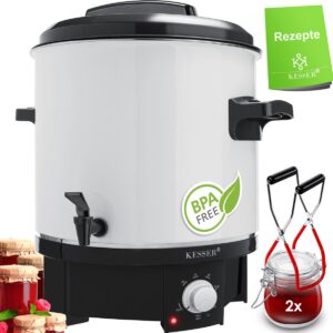 Garnek do Pasteryzacji Wekowania do Grzanego Wina Kesser 27L Biały 1800W