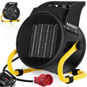 NAGRZEWNICA ELEKTRYCZNA BUDOWLANA REGULACJA 9000W 9KW MASKO