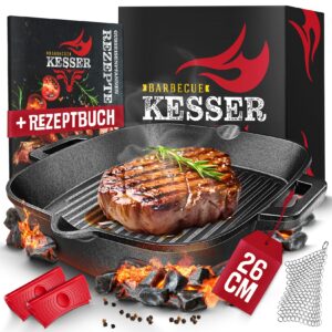 Patelnia grillowa Kesser Patelnia grillowa żeliwna 26 cm żeliwna