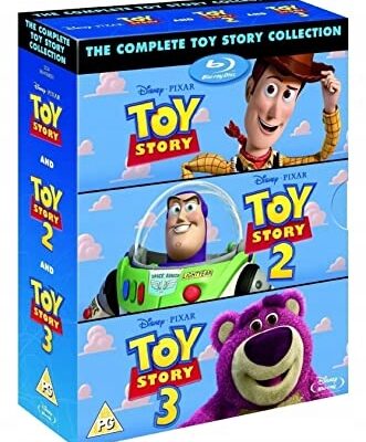 Toy Story 1, Toy Story 2, Toy Story 3 3 części bajki na DVD ANGIELSKI