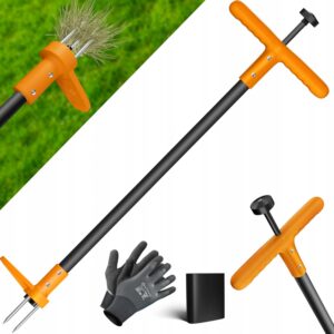 KESSER wyrywacz chwastów czarny/pomarańczowy – ergonomiczny, solidny