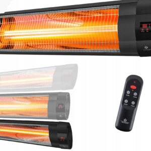 Promiennik podczerwieni o mocy 2500 W ze zdalnym sterowaniem ścienny KESSER