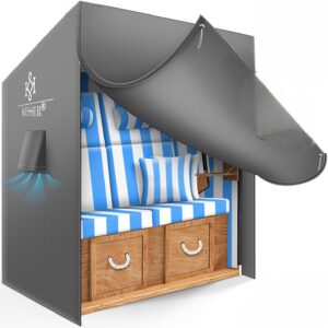 KESSER Pokrowiec na kosz plażowy Oxford 600D wodoodporny 135x105x140/175 cm