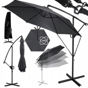 Parasol PRZECIWSŁONECZNY KESSER antracyt 350 x 245 cm