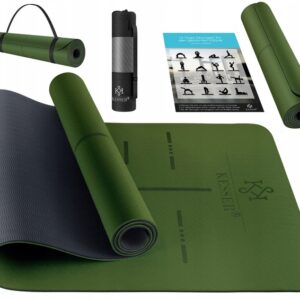 Mata do ćwiczeń antypoślizgowa gimnastyczna fitnes do jogi 183x61 cm Kesser