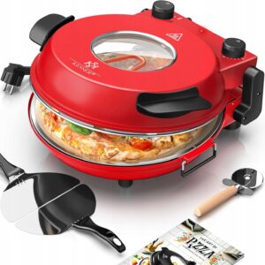 Elektryczny piec do pizzy z kamieniem do 400°C z timerem 32cm 1200 W KESSER