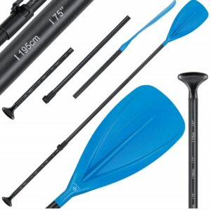 Wiosło do deski SUP KESSER Wiosło teleskopowe 165-215 cm NIEBIESKIE