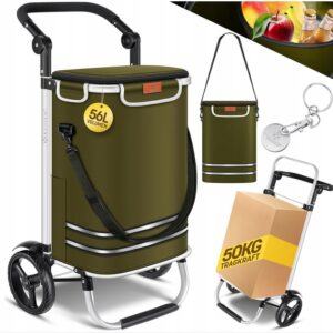 Wózek zakupowy transportowy torba na kółkach 56l 50kg KESSER