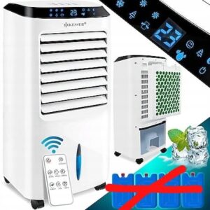Cichy Klimatyzator nawilżacz 4w1 Zbiornik 10l 65W Pilot sterowania KESSER