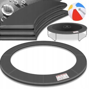 Osłona sprężyn trampoliny KESSER 366 cm antracyt, PVC 500D