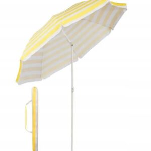 Parasol przeciwsłoneczny klasyczny Sekey żółty w paski 160 cm