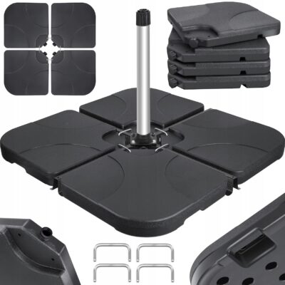 Stabilny Stojak na Parasol Podstawa do parasola czarna KESSER