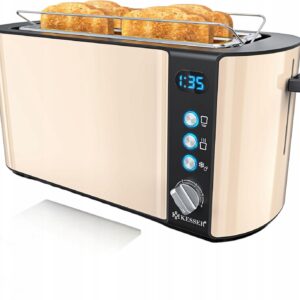 Toster Automatyczny Opiekacz Beżowy Kesser 1250W