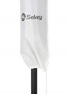 Pokrowiec na parasol biały 140 x 25,5/27 cm