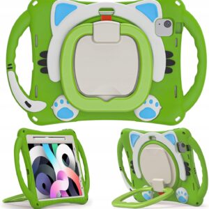 Etui case iPad Pro 11" 2022/2021/2020/2018, iPad Air 5/4 10.9 kotek zielony