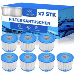 Zestaw 7 filtrów do basenu spa Kesser rozmiar 6 do Intex Lay Z Spa