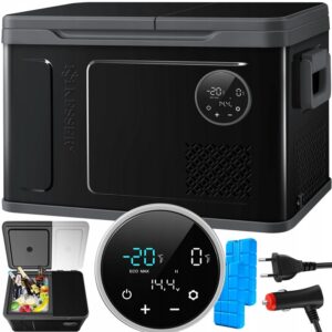 KESSER Lodówka turystyczna 49L DUAL-ZONE z kompresorem, AC/DC, -20°C