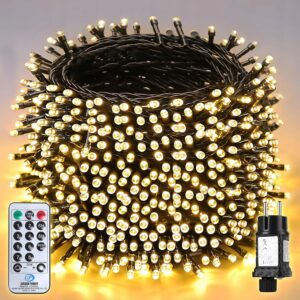 Lampki choinkowe Łańcuch 40m Salcar 640 diod LED Biały ciepły Z pilotem