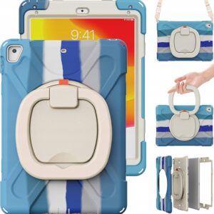 Etui case iPad 9.7 2018 / 2017 / Air / Air 2 / Pro 9.7 Niebieski z uchwytem