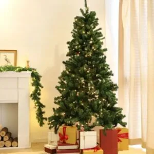 Salcar Choinka ciemnozielona z metalową podstawką 2,1 m