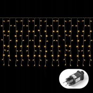 Kurtyna świetlna LED 6 x 1 m Ciepły biały Lampki Salcar
