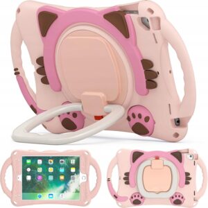 Etui case iPad 9.7 2018 / 2017 / Air / Air 2 / Pro 9.7 kotek różowy