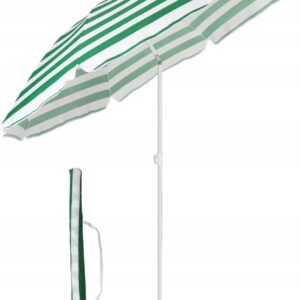 Parasol przeciwsłoneczny 160 cm biało-zielony