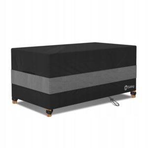 Pokrowiec na meble ogrodowe stół czarny 125 x 63 x 74 cm Sekey