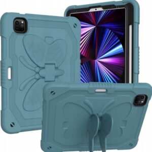 Etui Case na Tablet iPad 10.9 Air 5/Air 4/Pro 11 z Paskiem Zielony motyl