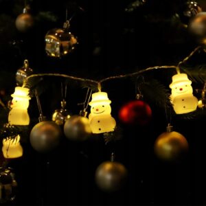 Łańcuch lampki choinkowe LED bałwanki 10 LED 1,5 m na choinkę