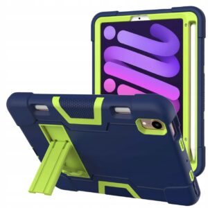 Etui Obudowa Pokrowiec na Tablet iPad Mini 6 8.3 Pancerny Granatowy Zielony