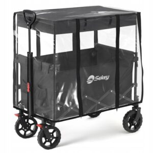 Pokrowiec przeciwdeszczowy na wózek Transportowy z dachem 75x50x65cm