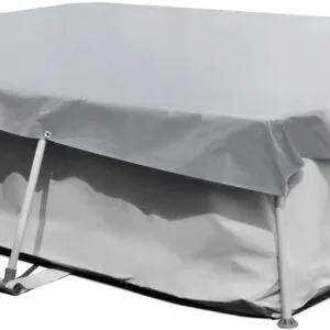Prostokątna osłona basenu plandeka basenowa 304x210 cm srebrna