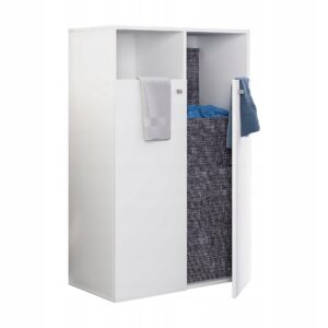 VCM DRESO XL Szafka Łazienkowa Na Kosz Na Bieliznę 110 x 80 x 39 cm