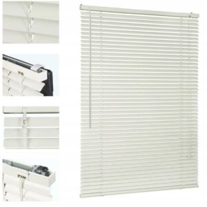 Sekey Żaluzje aluminiowe 130x220 cm kremowe