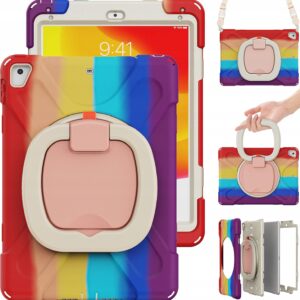 Etui case iPad 9.7 2018 / 2017 / Air / Air 2 / Pro 9.7 Kolorowy z uchwytem