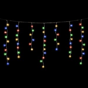 Kurtyna świetlna LED 2 m 80 diod LED Kolorowe lampki SALCAR