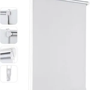 Roleta zaciemniająca 40 x 130 cm biała