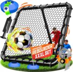 Siatka rebounder 128x128 cm trening piłka nożna 5 pozycji Pompka Kesser