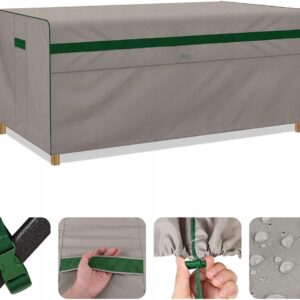Pokrowiec na meble ogrodowe stół khaki zielony 125 x 63 x 74 cm