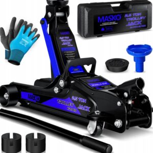 MASKO Podnośnik hydrauliczny 2,5T z walizką i rękawicami