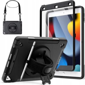 Etui Obudowa Case Pokrowiec na Tablet iPad 8/7/9 10.2 Czarny